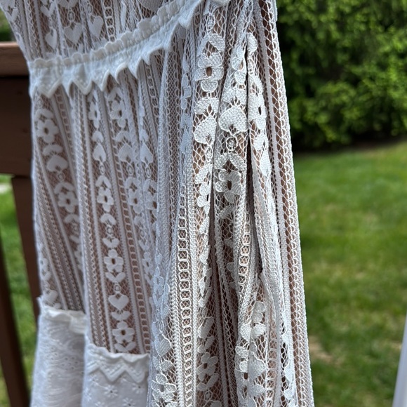 For Love and Lemons Loverbird Lace One Shoulder Mini Dress - Picture 3 of 12